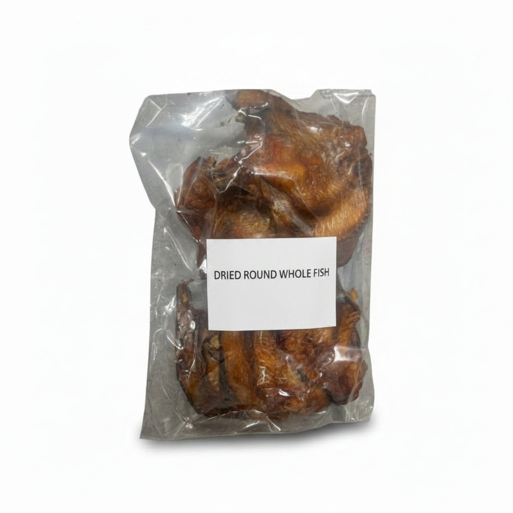 Dry round (With Head) fish 500g (smoked catfish)