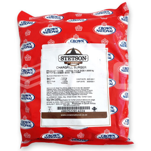 Crown National Stetson Chargrill Burger Spice 1kg
